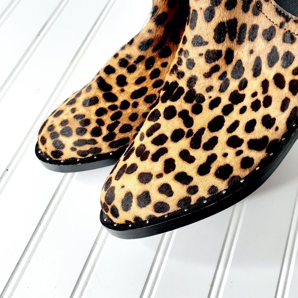 NEW Rebecca Minkoff Sabeen Too Leopard Bootie C447 - Picture 8 of 12